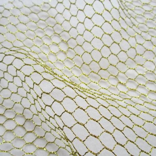 1 yard Gold Net Fabric Wedding Decor Birthday/Christmas/Halloween Backdrop Photography Backdrops Silver Mesh Cloth tussu tecidos
