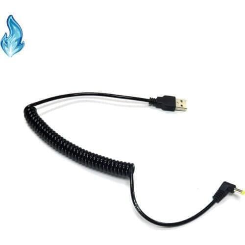100x USB to DC4.0×1.7mm male head USB to 4017 interface spring line power cord 5V 2A drive