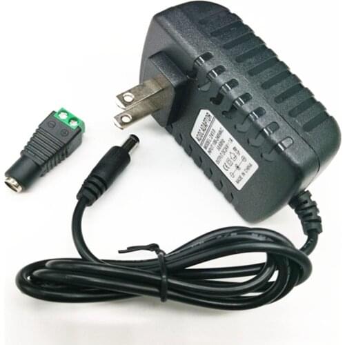 1PCS 24V1A New AC 100V-240V Converter Adapter DC 24V 1A 1000mA Power Supply EU US Plug DC 5.5mm x 2.5mm