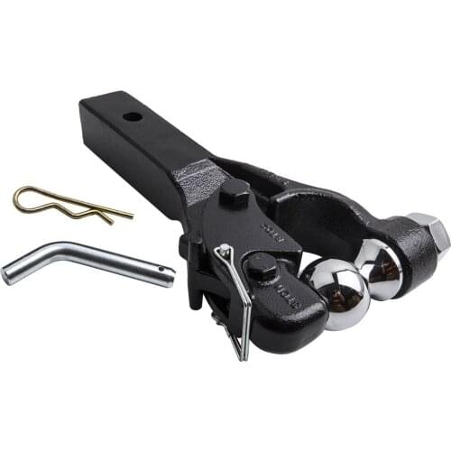 8 Ton Ball Combo Pintle Hook Tow Hitch Towing Heavy Duty 4WD Truck Trailer TCD