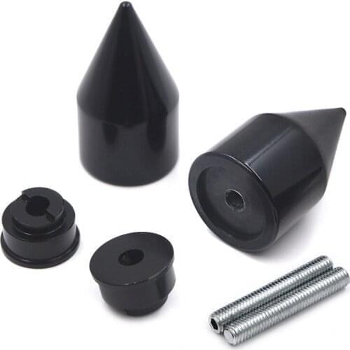 Aftermarket free shipping motorcycle parts Black Spike Bar Ends Hand Grip Handlebar End Caps For Honda CBR 600RR 2003-2013