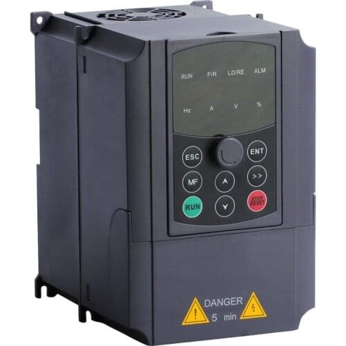 AUBO AVF5100-2S-0.7-B 220v Variable Frequency Drive VFD Inverter 0.75kw 1HP Single Phase to 3 Phase Motor Speed Control