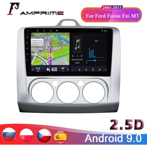 AMPrime 9'' Android 9.0 Car Radio Multimedia video player for Ford Focus Exi MT 2004-2011 GPS 2 din Car Autoradio