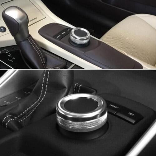 Auto GPS Button Decoration Cover Trim Ring Sticker Fit For Lexus CT200h 12-15 RX270 ES250 350 Car-Styling Interior Accessories