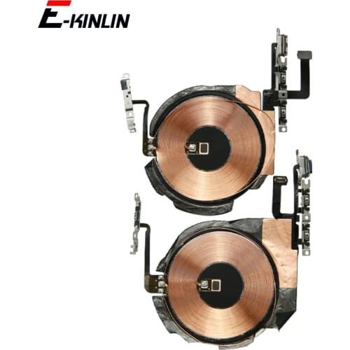 Wireless Charging Charge Panel Coil Chip NFC Flex Cable With Volume Button For iPhone 12 mini 12 Pro Max