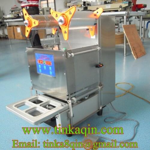 FGJ-AF1-4Automatic 4 cup sealing machine Automatic sealing machine Fruit box Sealer Plastic tray Paper cup sealing machine