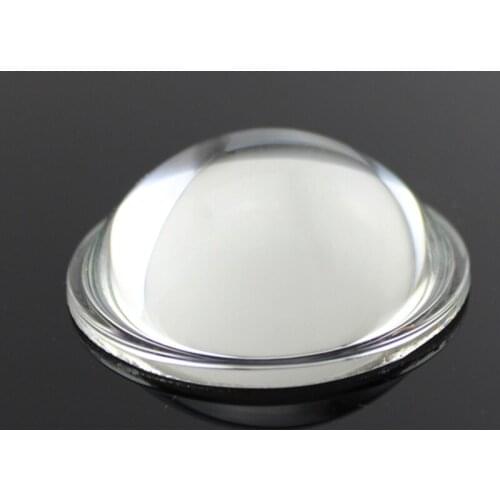 50mm Optical Glass Focal Length 50mm High-power LED Plano Convex Lens Projector Focusing Flashlight Lens 1PC Plano-convex