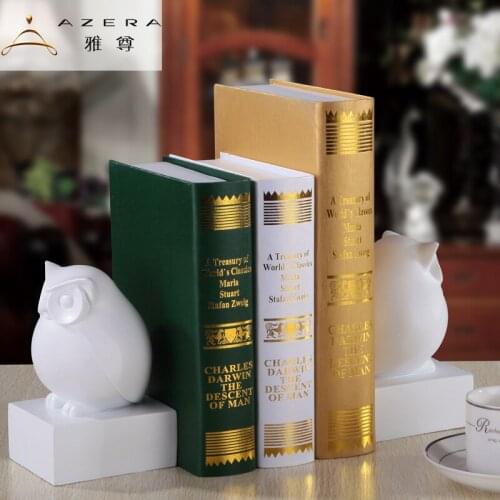 The owl Bookends cute animal ornaments jewelry Home Furnishing bookend desktop decoration decoration study book