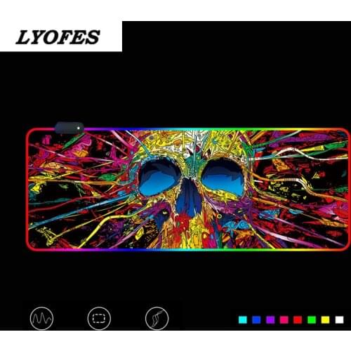 Gaming Mouse Pad RGB Mouse Pad Gamer Computer Mousepad RGB Backlit Mause Pad Large Mousepad XXL For Desk Keyboard LED Mice Mat