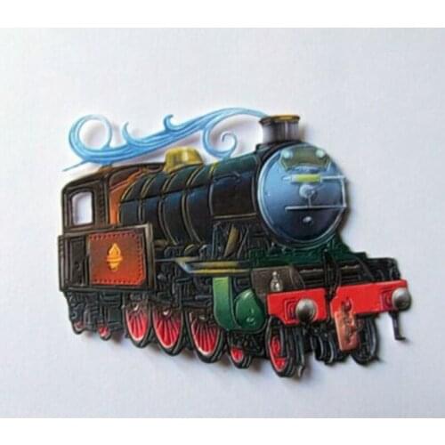 Train Vehicle Metal Cutting Dies Stencils for DIY Scrapbooking Decorative Crafts Embossing Paper Cards Making New 2019