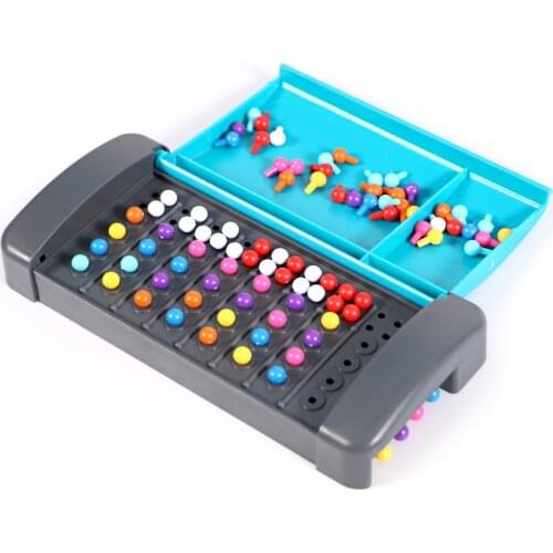 Montessori Code Breaking Mini Board Game Traveling Toy for Family Children Educational Intellectual Puzzle Toys