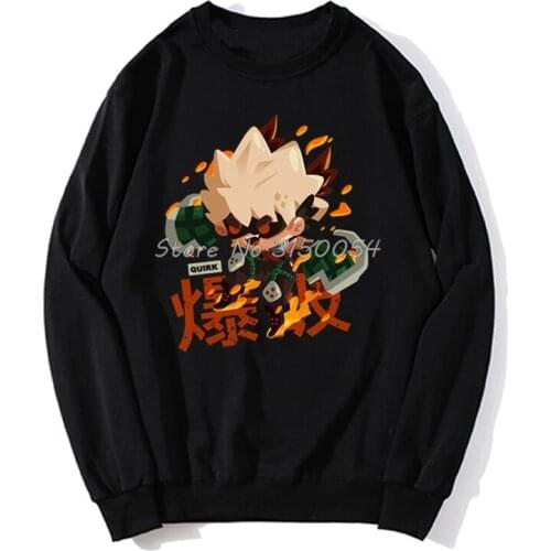 Men Hoodie BNHA BAKUGOU Hoodies Women Spring Autumn Men Pullover Sweatshirts Harajuku Streetwear