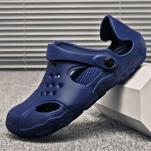 Sumen Mens Fashion Sandals Casual Clogs Slippers Breathable Swimming Walking Beach Sport Sandals Men Soft Flip Flops Water Shoes