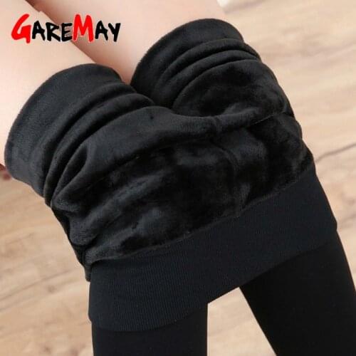 Hot New Fashion Womens Autumn and Winter High Elasticity and Good Quality Thick Velvet Pants Warm winter christmas Leggings