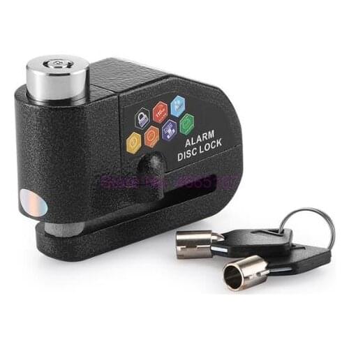 By DHL 10pcs Motorcycle Alarm Lock Motorbike Anti-theft Alarm Wheel Disc Brake Security Safety Siren Lock