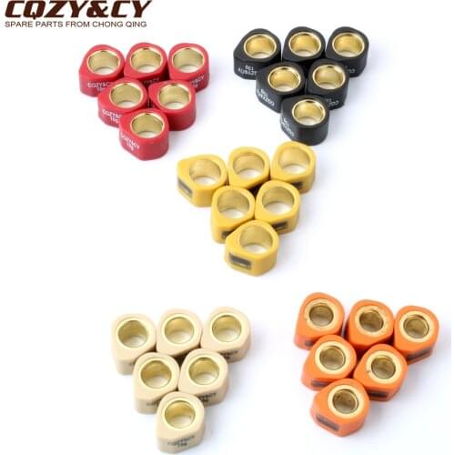 6PC Racing Variator Roller Weights 20x15mm 8g 10g 13g 15g 19.5g for Honda Chiocciola NES Dylan PCX SH CH150 125cc 150cc