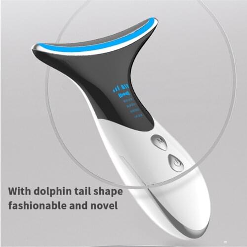 Led Neck Anti Wrinkle Face Lifting Beauty Device Photon Therapy Skin Care Tighten Massager Reduce Double Chin Wrinkleremoval
