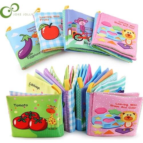 Cloth Baby Book Intelligence Development Educational Toy Soft Cloth Learning Cognize Books For 0-12 Months Kids Quiet Book ZXH