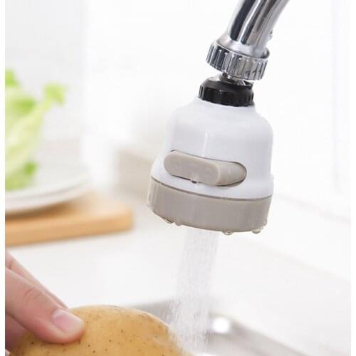 360 Rotatable Bent Water Saving Tap Aerator Diffuser Faucet Nozzle Filter Water Filter Swivel Head Kitchen Faucet Bubbler 3 Mode
