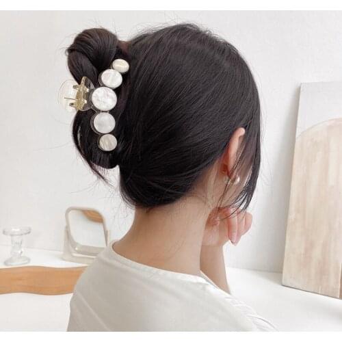 CN Geometric Hair Claws Clips For Women Acrylic Hairpins Crab Girls Barrettes Hairgrip Ladies Ponytail Hair Accessories