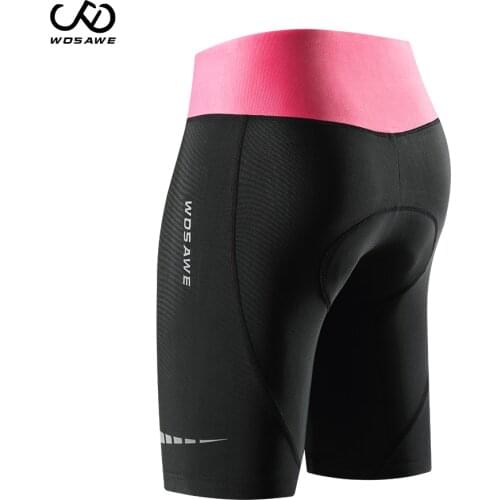 WOSAWE Women Cycling Shorts gel Quick-Drying Sports Tight Quick dry Bicycle Shorts Gel MTB Female Shorts Riding Bike Underpants