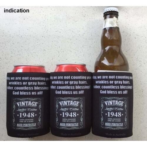 150pcs Hot Selling Stubby holder With Customer LOGO/Pattern Printed Neoprene Can Cooler For Beer Wine Food During Celebrations