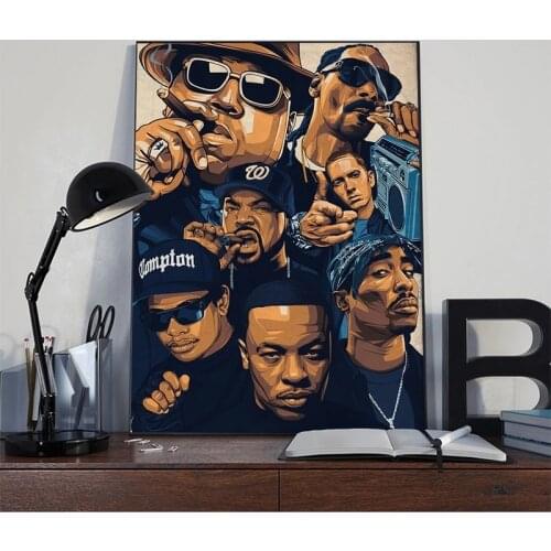 2PAC Legend Wu-Tang NWA Hip Hop Music Rapper Singer Art Canvas Painting Print Wall Pictures Home Living Room Cuadros Poster