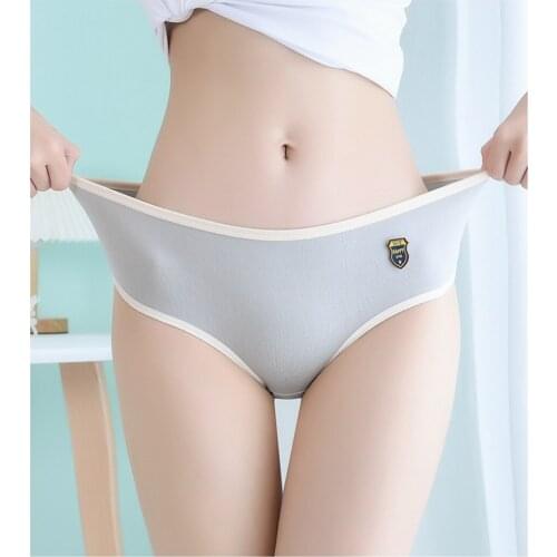 3Pcs Japanese Style Underwear Female Crotch Girl Student Middle And Low Waist Comfortable Bag Hip Ladies Briefs Wholesale