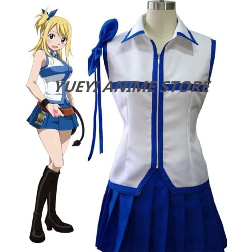 Anime Fairy Tail Lucy Heartfilia Cosplay Costume Custom-made custom made any size