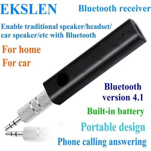 EKSLEN Car Bluetooth Receiver Handsfree Call Bluetooth AUX 3.5mm Jack Bluetooth Adapter Car Transmitter Auto Music Receivers