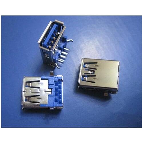 Free shipping USB3.0 A type mother seat interface curved needle plate 10pcs/lot