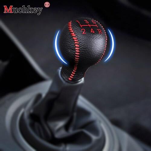 For HONDA City 2015 2017 For HONDA FIT 2004 2008 2011 Hand Sewing Gear Shift Knob Cover Handbrake Cover Genuine Black Leather