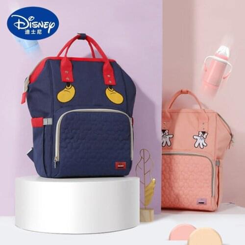 Disney Mickey Minnie diaper bag cute backpack mommy bag fashion large capacity multifunctional handbag outing practical backpack