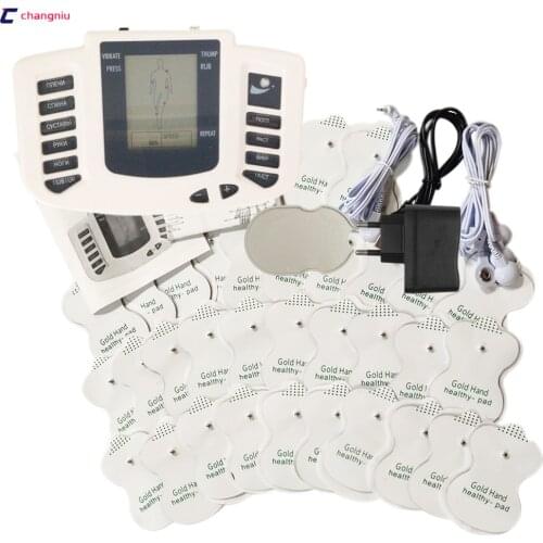 JR-309 New Electrical Muscle Stimulator Body Relax Muscle Massager Pulse Tens Acupuncture Therapy +32Pads