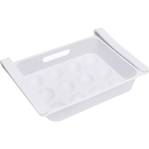 Kitchen Fridge Storage Rack Organizer Drawer Space Saver Fruit Egg Vegetable Storage Box Plastic Storage Drawers