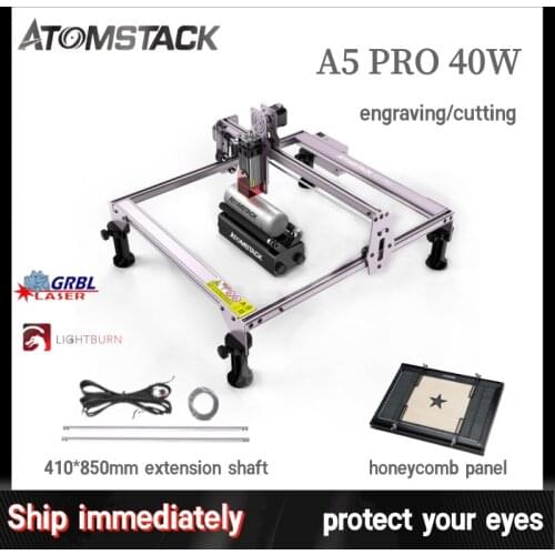 Atomstack a5 Pro Laser Engraving Cutting Machine 40W Automatic Eye Protection Fixed Focus Laser Printer For Metal Cup Pen CNC