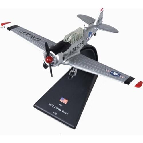 1/72 scale WWII USA 1953 T6 LT-6G Texan Fighter Navy Army fighter aircraft airplane models adult children toys