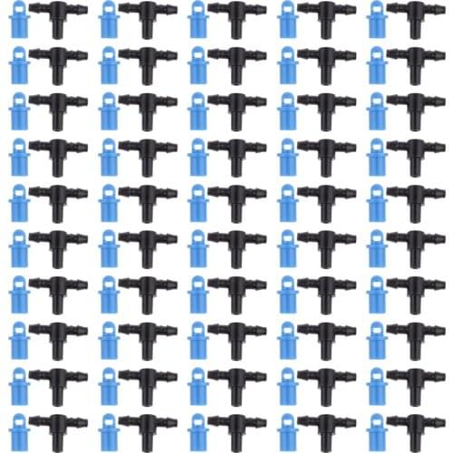 Set of 50 Sprayer Sprinkler Heads with Tee Kits Irrigation Misting Watering Garden Watering Supplies