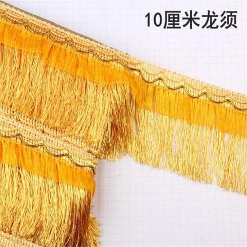 12Meters New Curtain Lace Wedding Decoration Lace Clothes Accessories Hanging 10cm Gauze Belt Dragon Beard Trims