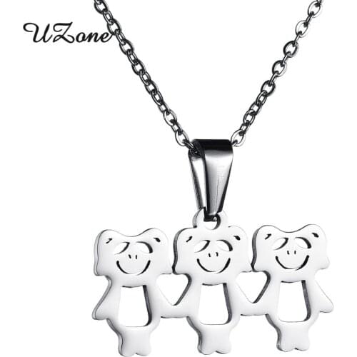 Lovely Animal Children Pendant Necklace Three Bear Family Necklace Pendant For Festivel Gifts Lovers