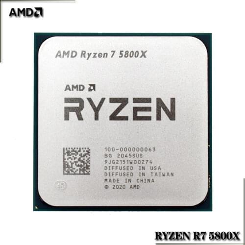 AMD Ryzen 7 5800X R7 5800X 3.8 GHz Eight-Core 16-Thread CPU Processor 7NM L3=32M 100-000000063 Socket AM4 New but without cooler