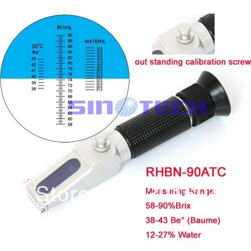 Retail Hand-held Brix honey warter Refractometer (NTR) RHBN-92ATC