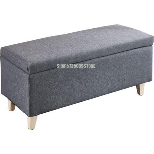 Fabric Storage Stool Rectangular Living Room Storage Stool Clothing Store Can Sit Bench For Shoes Stool Soft Bag Sofa Stool