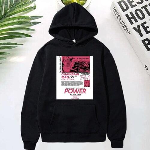 Chainsaw Man Anime Hoodies Long Sleeve Streetwear Harajuku Sweatshirts Men Women Sport Hoodied Tops Japanese Style Men Clothing