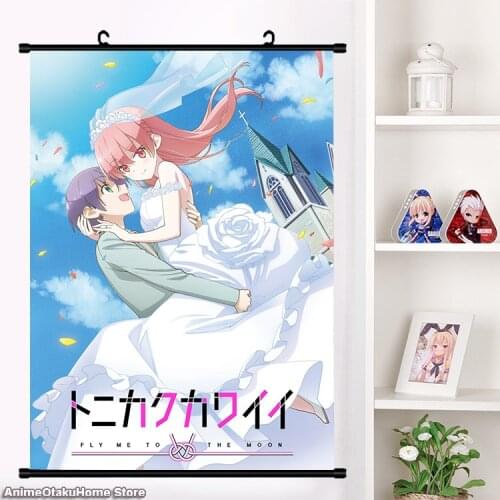 Japan Anime Manga Fly Me to the Moon Tonikaku Kawaii Yuzaki Wall Scroll Mural Poster Wall Hang Poster Home Decor Collect