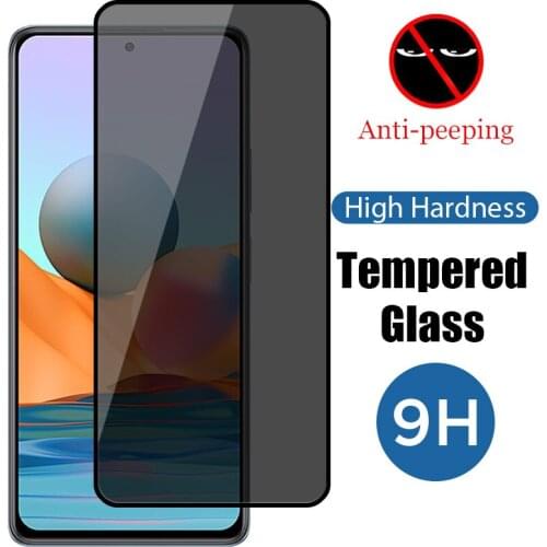 10pcs Privacy Tempered Glass For Xiaomi Redmi Note 10 9 8 7 9T 9C 9AT 9A Protective Glass On Redmi Note 9 8 7 10 Pro 8A Pro 8A