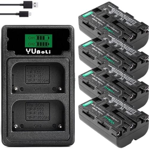 LCD DUAL charger + batterie NP-FM500H NP FM500H battery for Sony A200 A350 A700 A900 A300 A550 A560 A580 SLT-A57 a58 camera