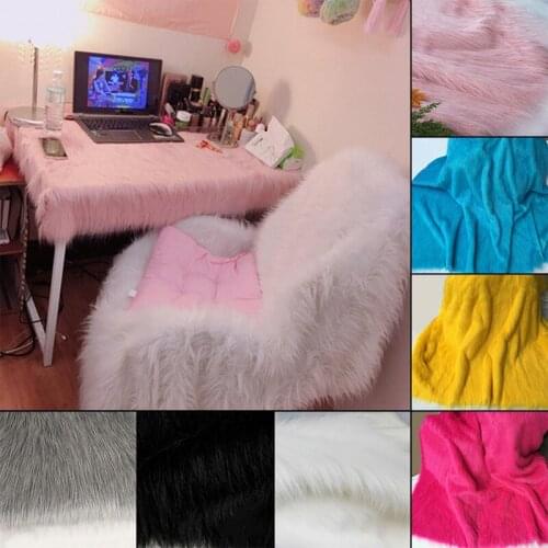 100*150cm Artificial Fox Hair Fabric Plush Faux Fur Fabric For Jewelry Display Background Upholstery Photograph Diy Material