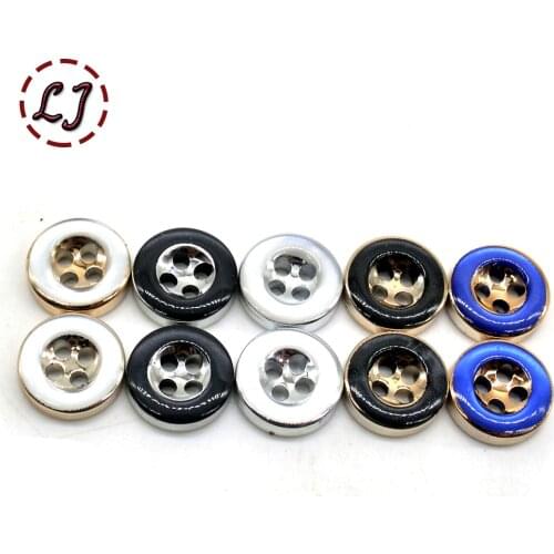 30pcs/lot small round gold silver sewing Button for women cloth T-shirt joker fashion button garment accessory scrapbooking DIY