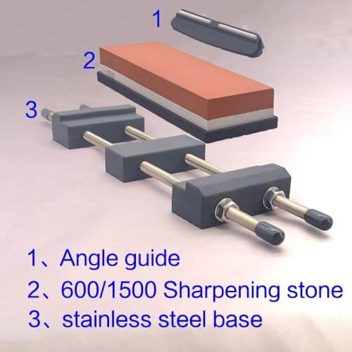 600/1500 grit sharpening stone base angle guide 3 pcs kitchen knife sharper apex dege set whetstone Accessories blade sharp